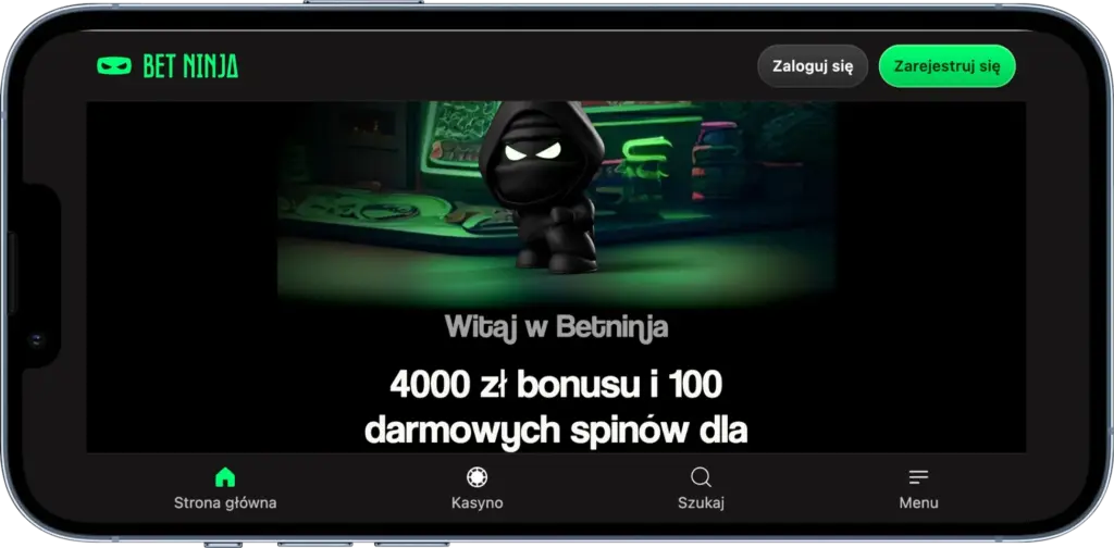 Strona główna najlepszego kasyna online Betninja